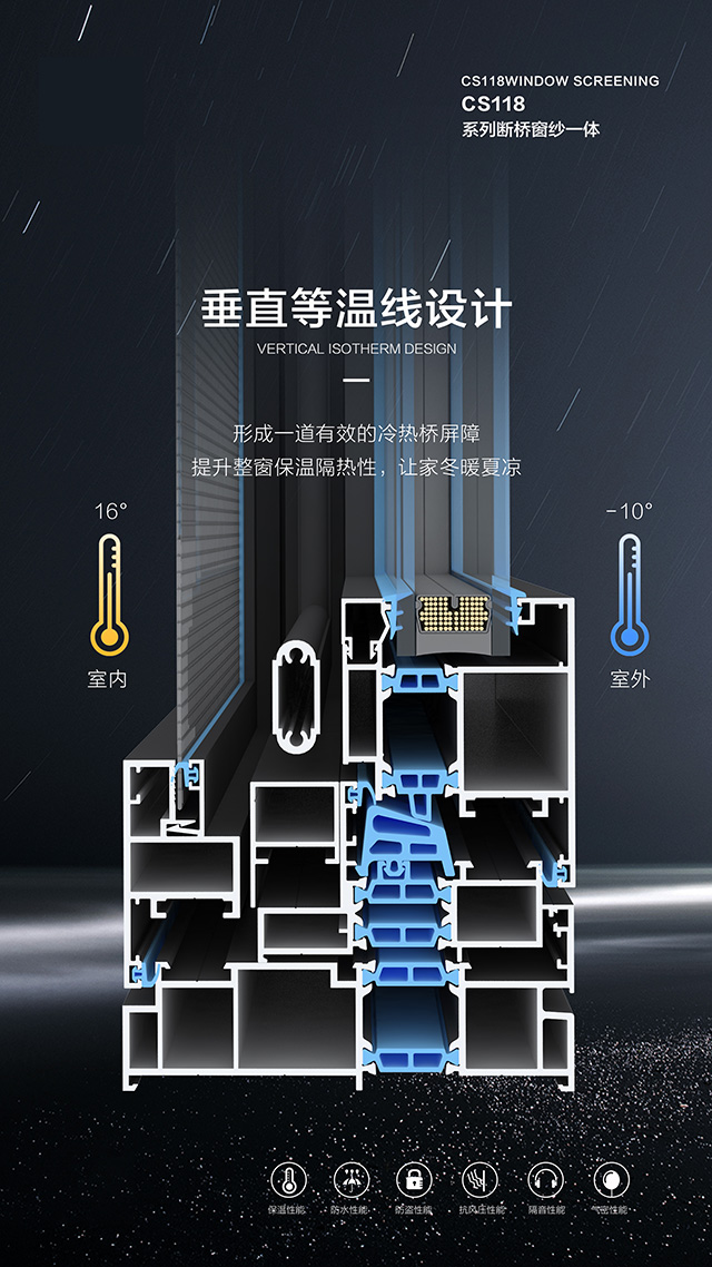 CS118断桥窗纱一体-002